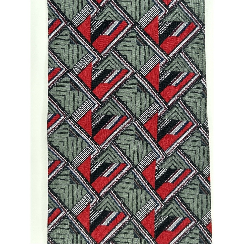 Ron Chereskin Men's Silk Neck Tie Multi‎ Green Red Black RN 89399 Handmade 4x59